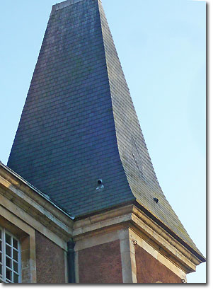 Tower roof of slate