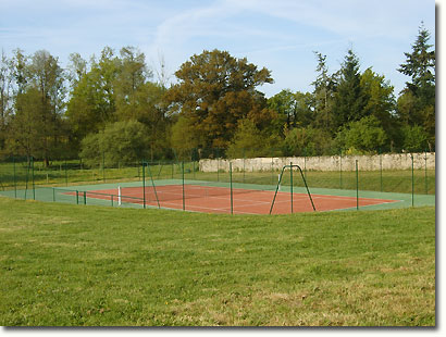 The new tennis court
