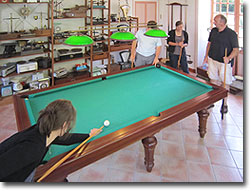 A game of billiards