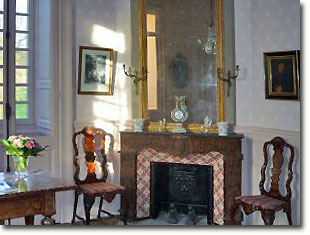 Chambre Rose fireplace