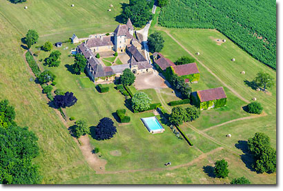 Aerial photo Château de la Bourgonie