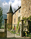 Gated entrance to the château