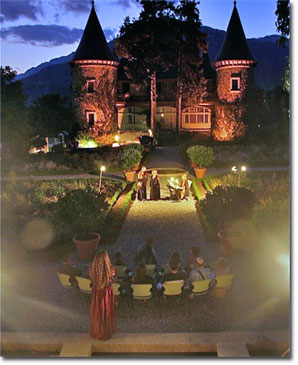 Evening event at the chateau